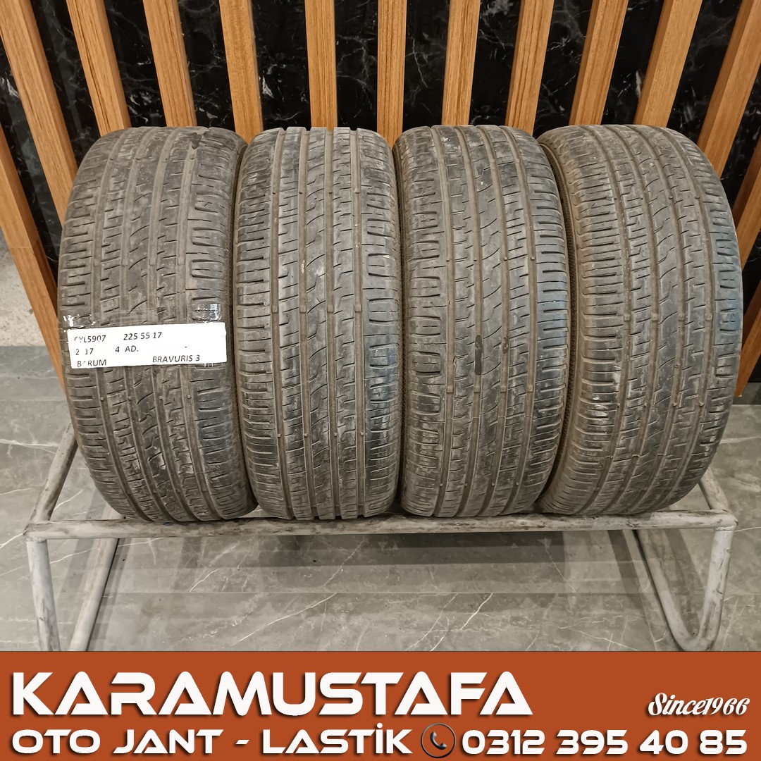 225 55 R 17 BARUM BRAVIS3 101Y * 2017 * 4 ADET * CYL5907 **