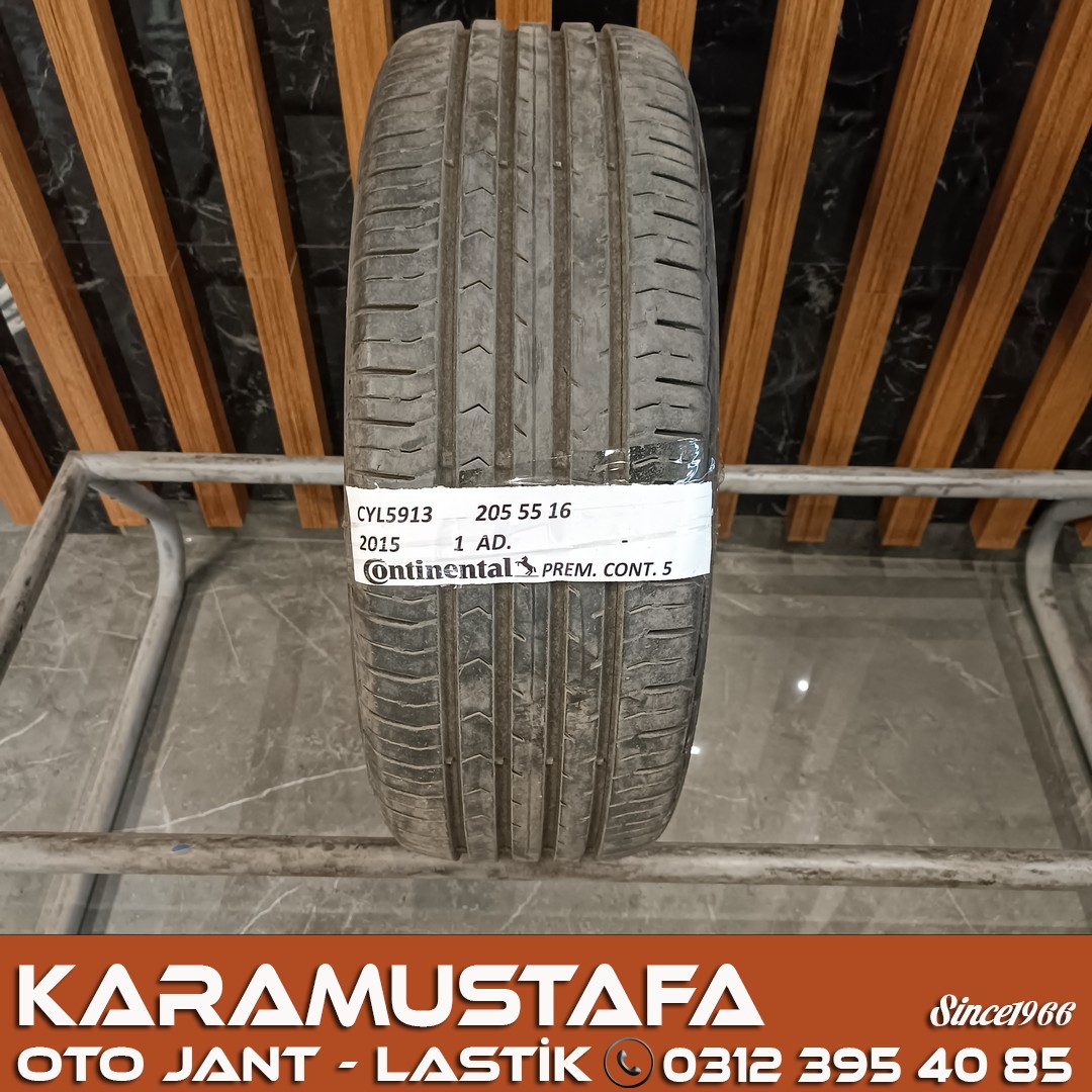 205 55 R 16 CONTINENTAL PC5 91V * 2015* 1 ADET * CYL5913 **