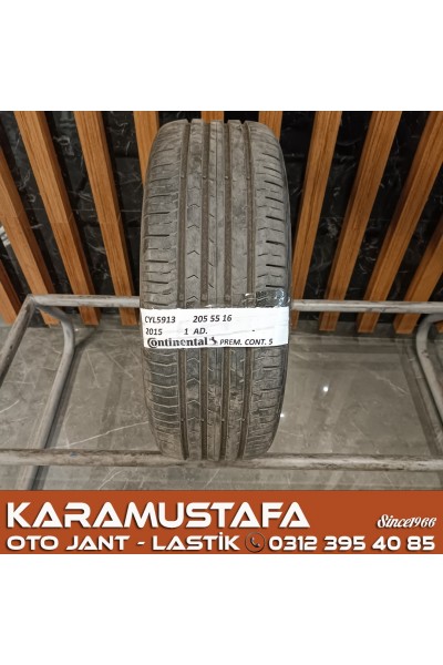 205 55 R 16 CONTINENTAL PC5 91V * 2015* 1 ADET * CYL5913 **