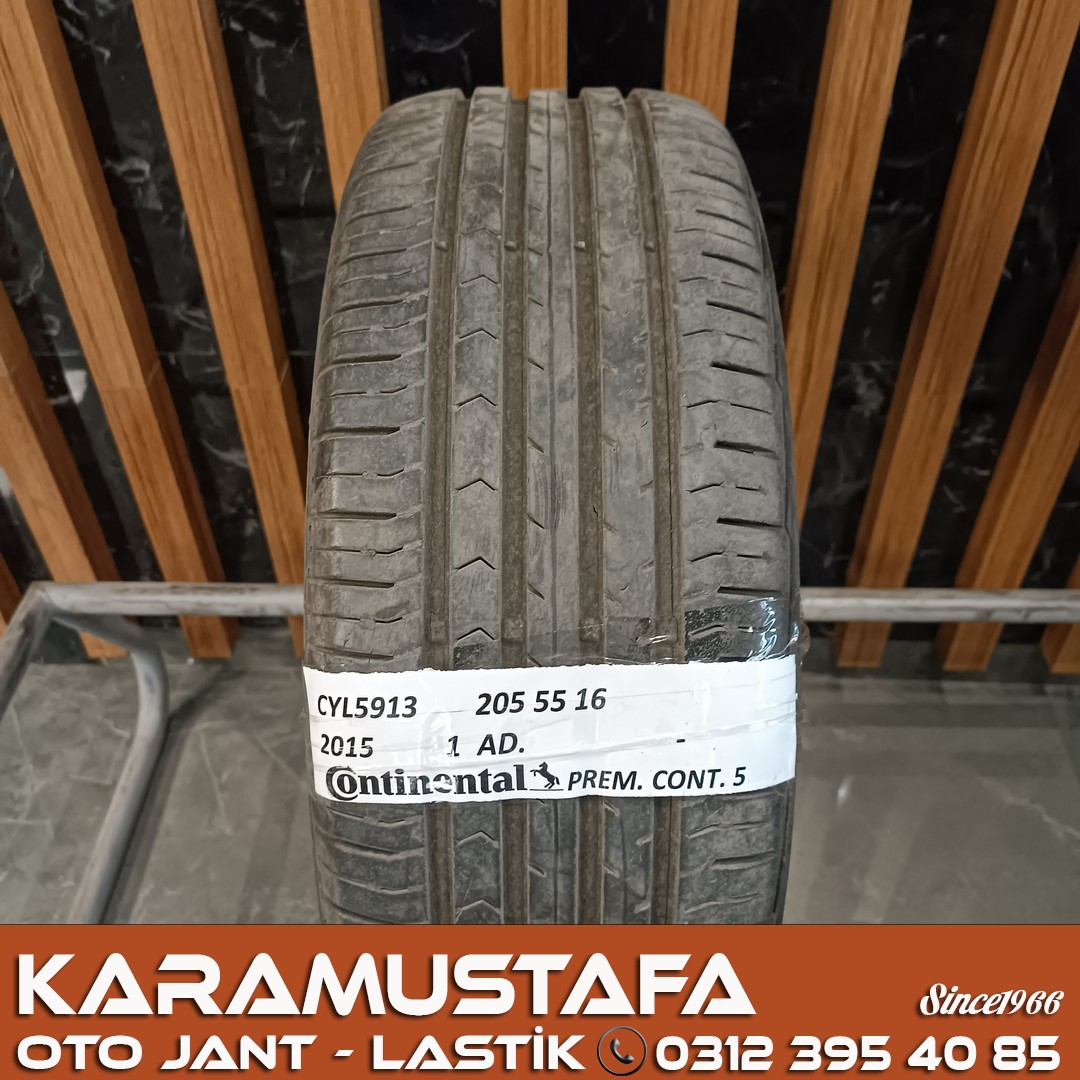 205 55 R 16 CONTINENTAL PC5 91V * 2015* 1 ADET * CYL5913 **
