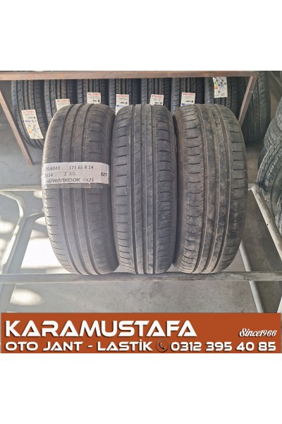175 65 R 14 HANKOOK K425 82T * 2014 * 3 ADET * CYL6043 **