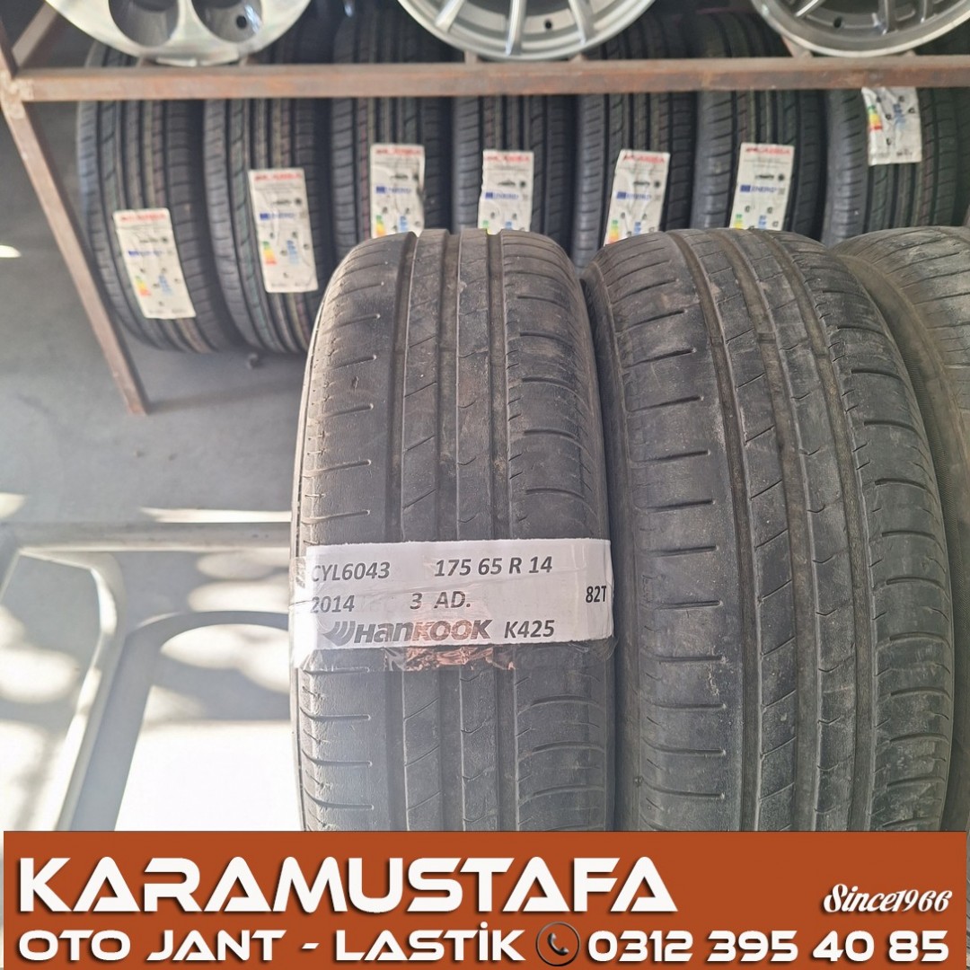 175 65 R 14 HANKOOK K425 82T * 2014 * 3 ADET * CYL6043