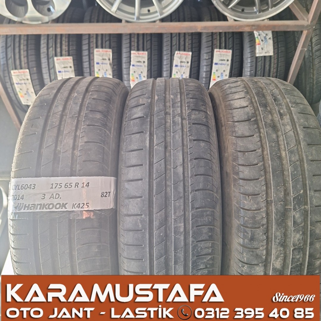 175 65 R 14 HANKOOK K425 82T * 2014 * 3 ADET * CYL6043