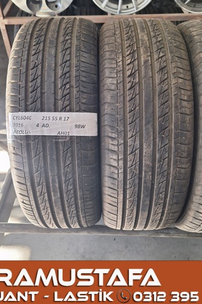 215 55 R 17 AEOULUS AH01 98W * 2016 * 4 ADET * CYL6046 **