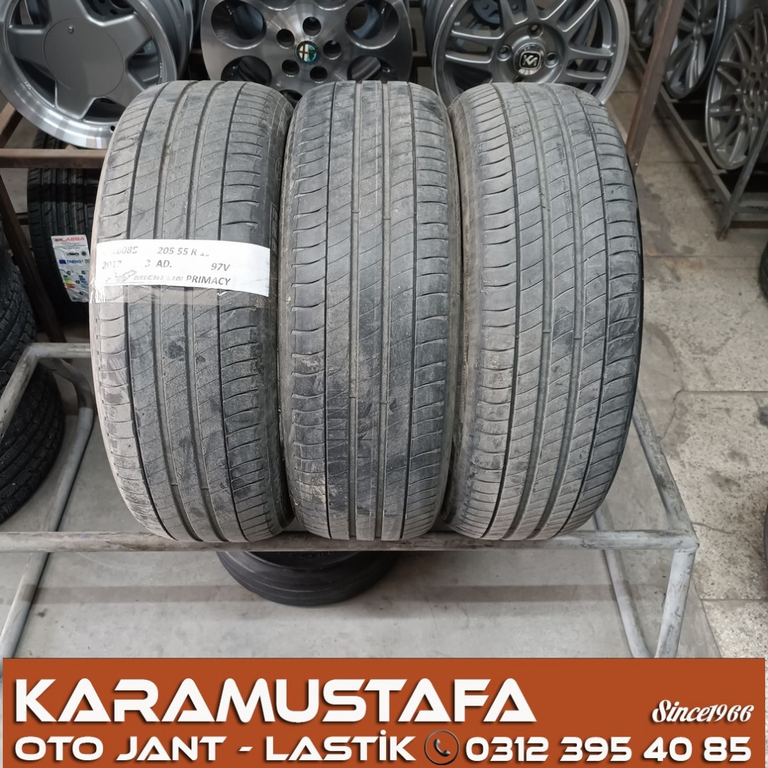 205 55 R 19 MICHELIN PRIMACY 97V * 2017 * 3 ADET * CYL6085 **