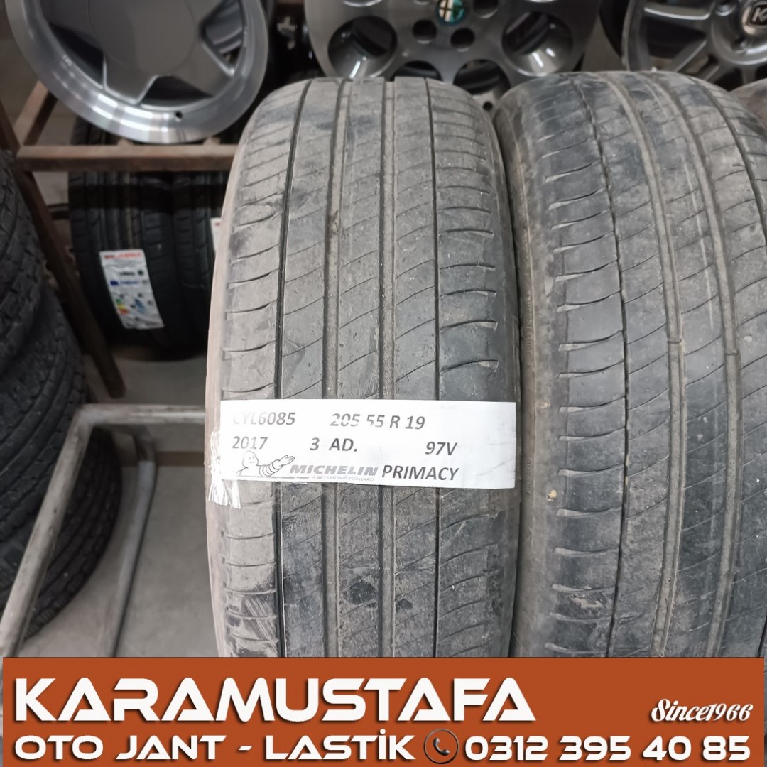 205 55 R 19 MICHELIN PRIMACY 97V * 2017 * 3 ADET * CYL6085 **
