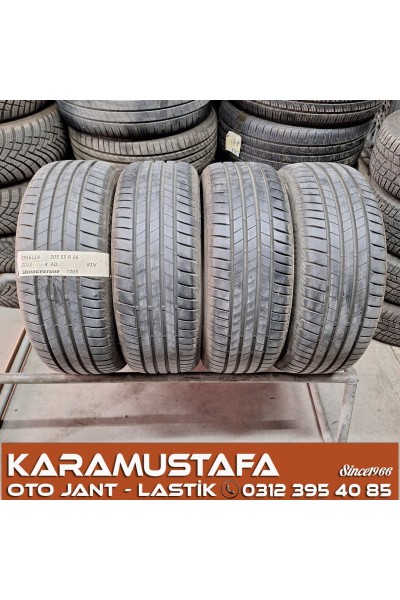 205 55 R 16 BRIDGESTONE T005 91V * 2022 * 4 ADET * CYL6114