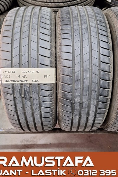 205 55 R 16 BRIDGESTONE T005 91V * 2022 * 4 ADET * CYL6114