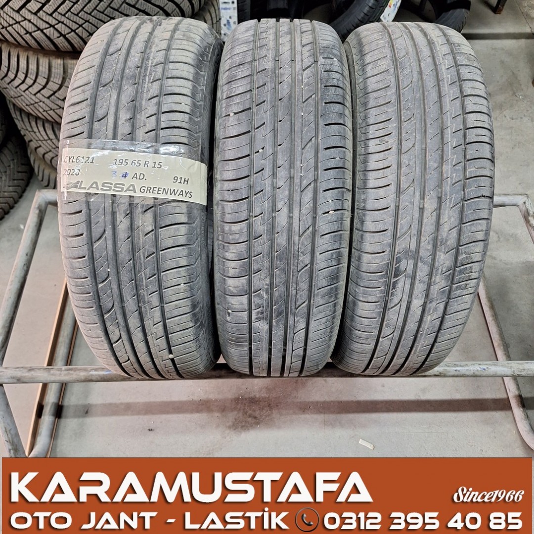 195 65 R 15 LASSA GREENWAYS 91H * 2020 * 3 ADET * CYL6121
