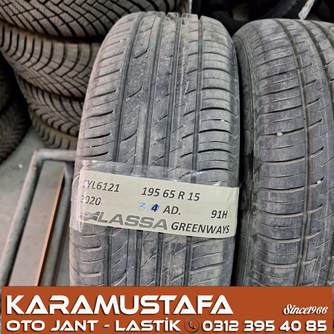 195 65 R 15 LASSA GREENWAYS 91H * 2020 * 3 ADET * CYL6121