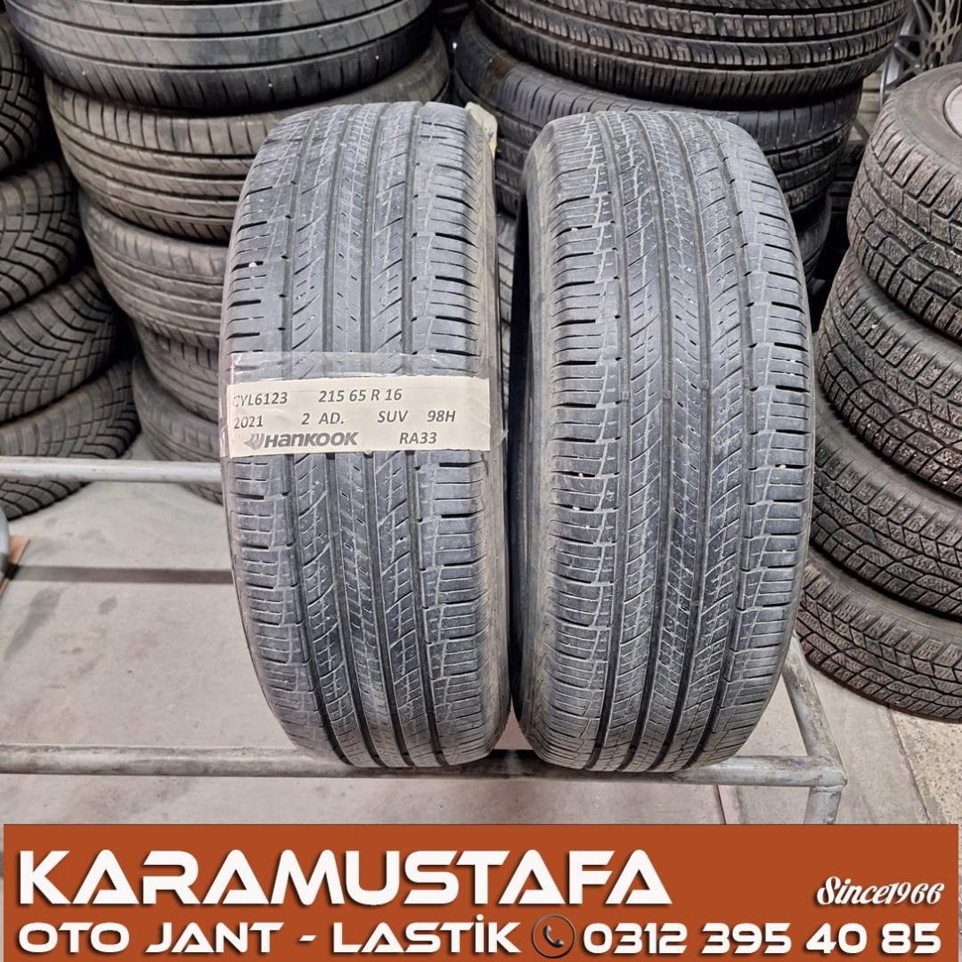 215 65 R 16 HANKOOK RA33 89H * 2021 * 2 ADET * CYL6123