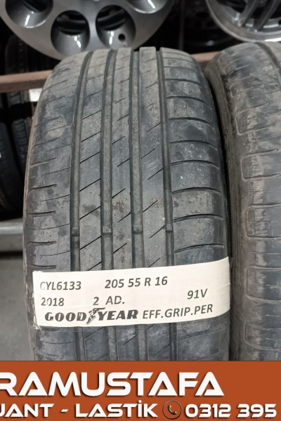 205 55 R 16 GOODEYAR EFGP 91V * 2018 * 2 ADET * CYL6133