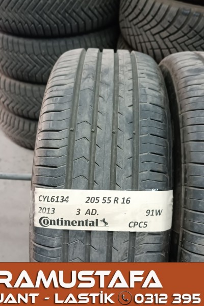 205 55 R 16 CONTINENTAL CPC5 91W * 2013 * 3 ADET * CYL6134