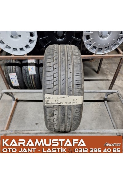 215 50 R 17 CONTINENTAL CPC6 91Y * 2019 * 1 ADET * CYL6144