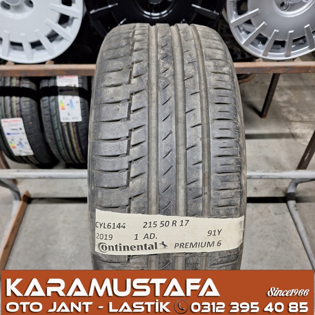 215 50 R 17 CONTINENTAL CPC6 91Y * 2019 * 1 ADET * CYL6144