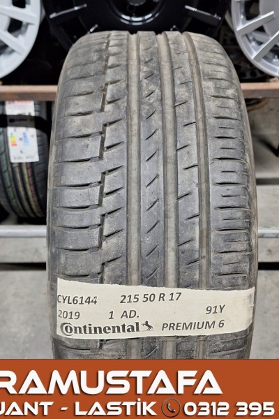215 50 R 17 CONTINENTAL CPC6 91Y * 2019 * 1 ADET * CYL6144