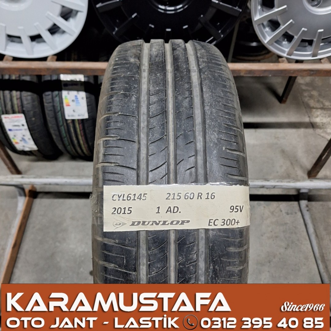 215 60 R 16 DUNLOP EC300+ 95V * 2015 * 1 ADET * CYL6145