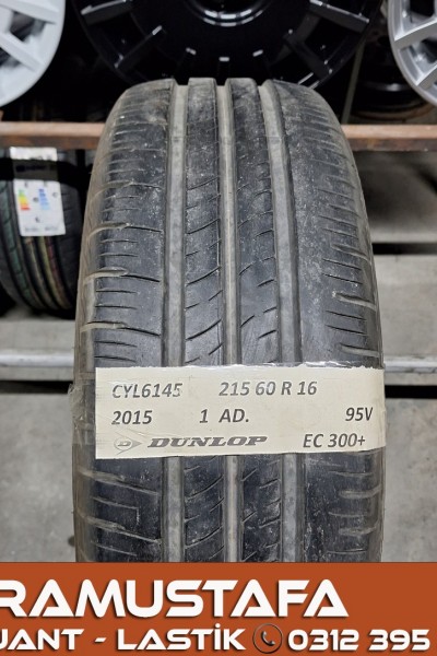 215 60 R 16 DUNLOP EC300+ 95V * 2015 * 1 ADET * CYL6145