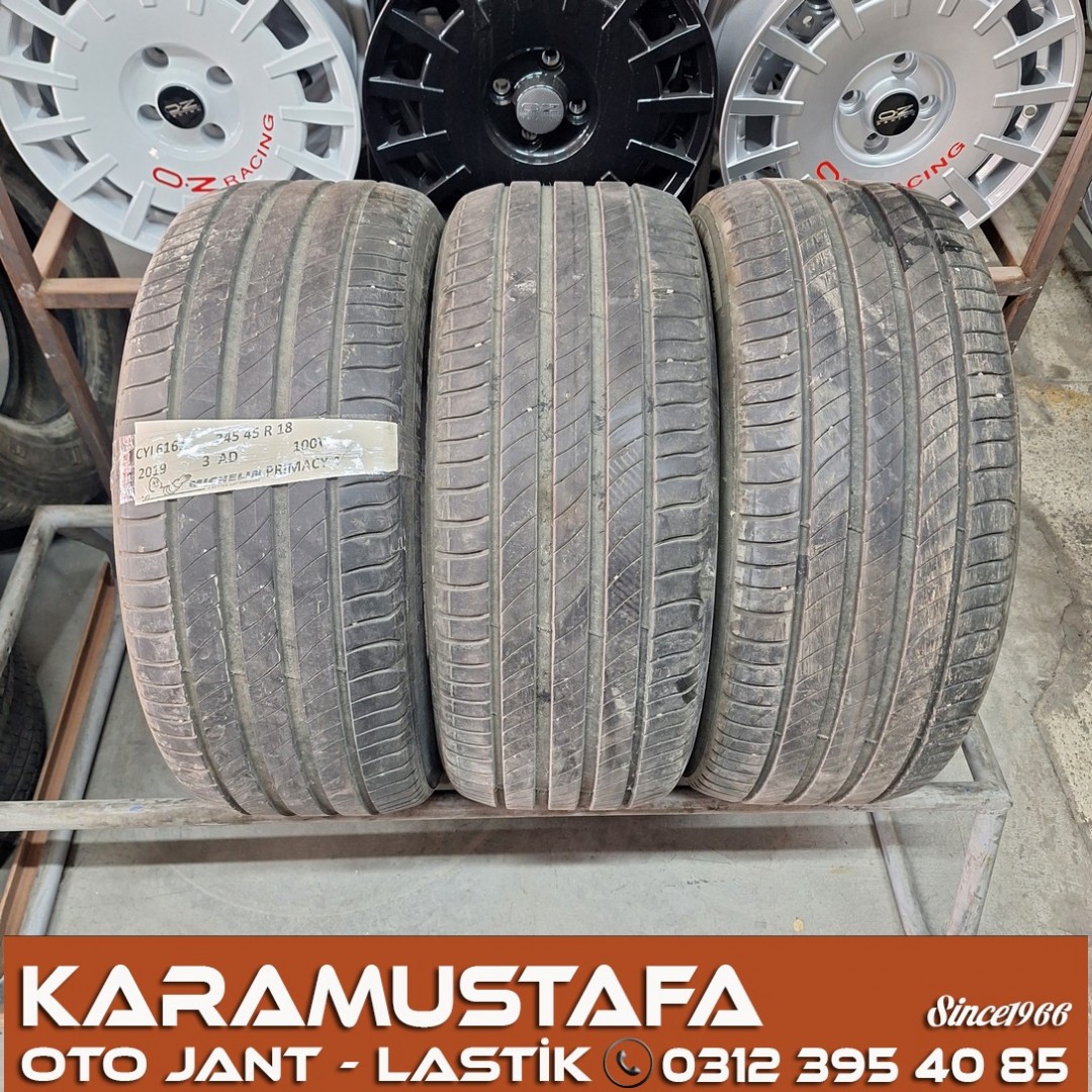 245 45 R 18 MICHELIN PRIMACY4 100V * 2019 * 3 ADET * CYL6161