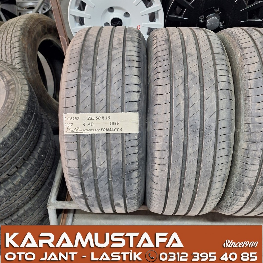 235 50 R 19 MICHELIN PRIMACY4 103V * 2022 * 4 ADET * CYL6167