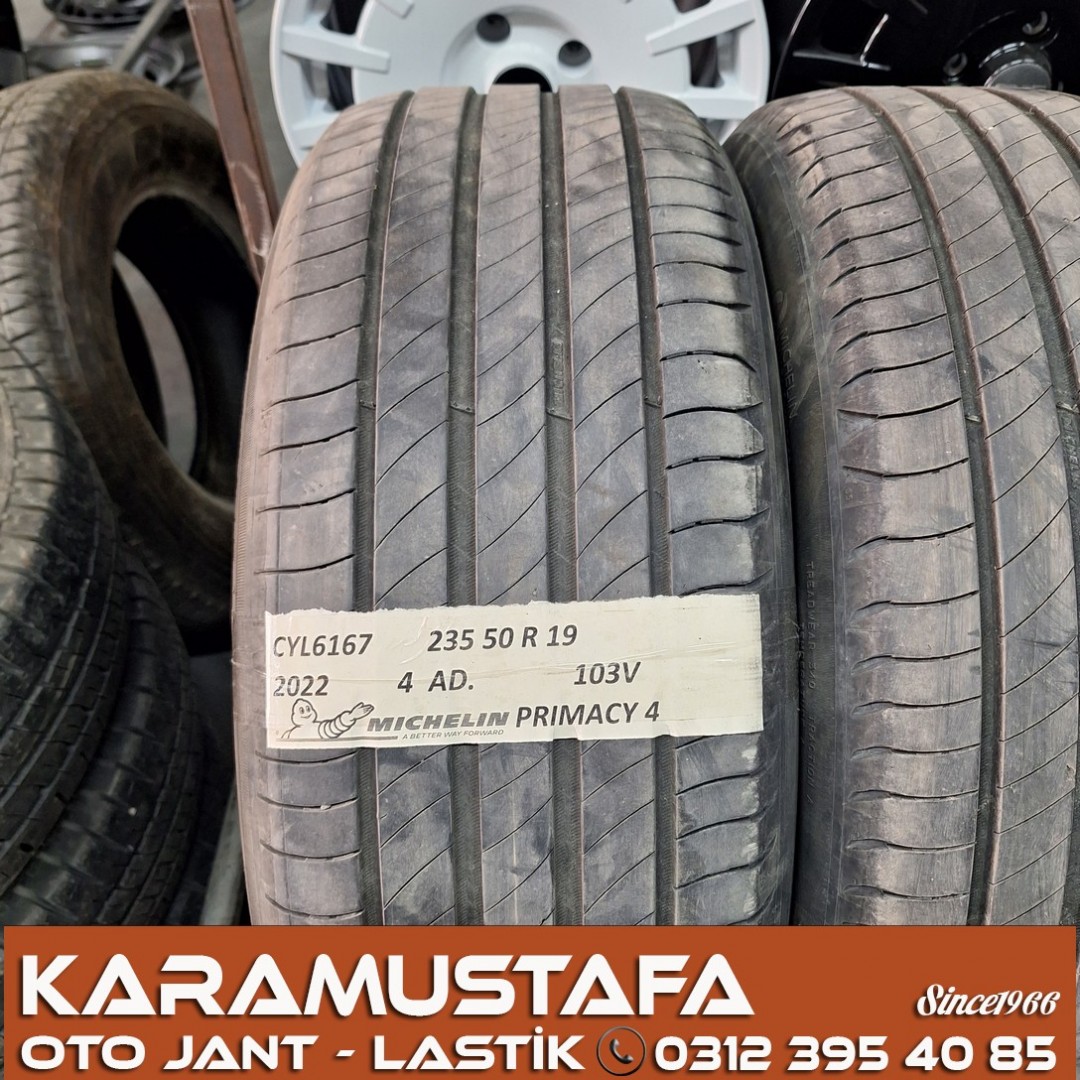 235 50 R 19 MICHELIN PRIMACY4 103V * 2022 * 4 ADET * CYL6167