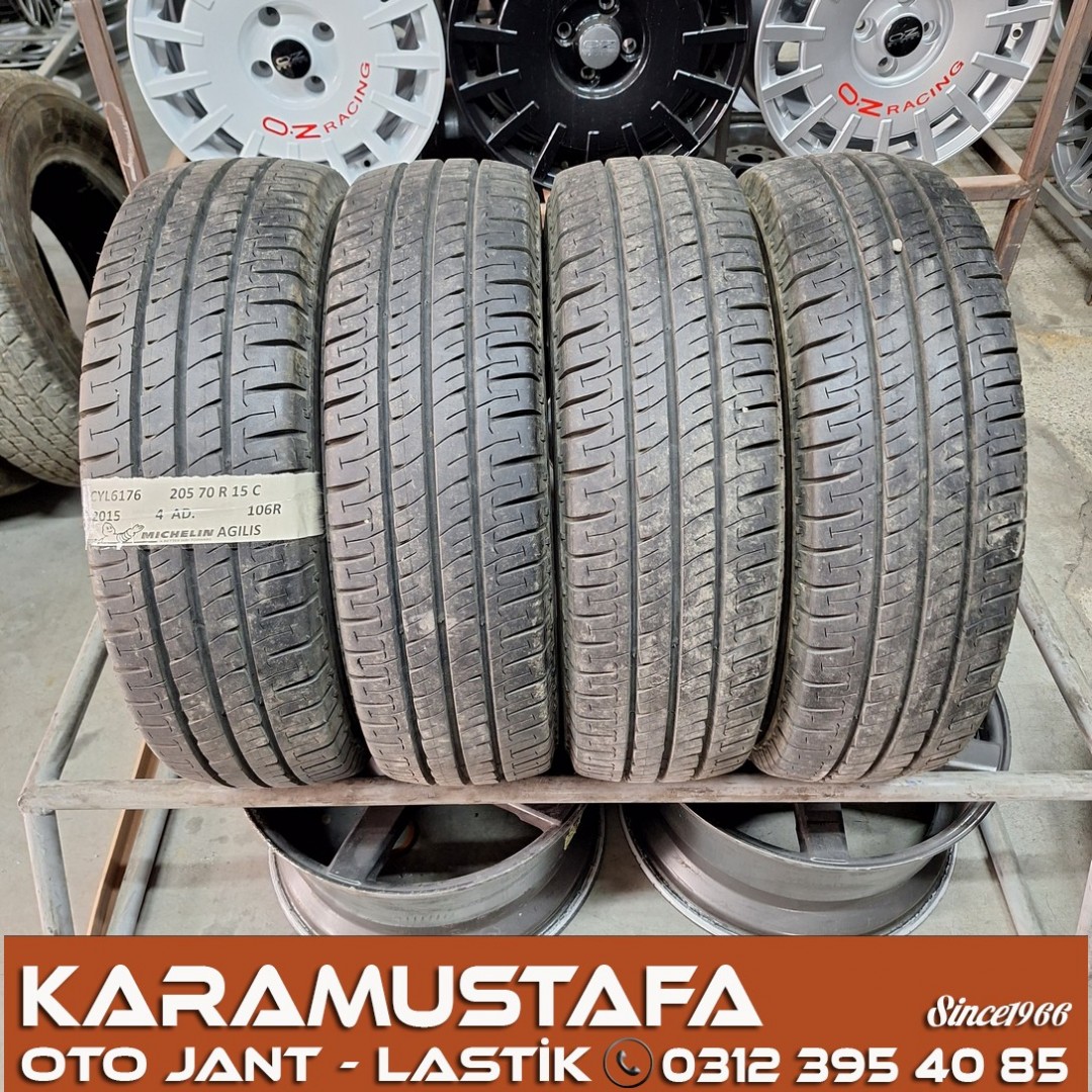 205 70 R 15 MICHELIN AGILIS 106R * 2015 * 4 ADET * CYL6176