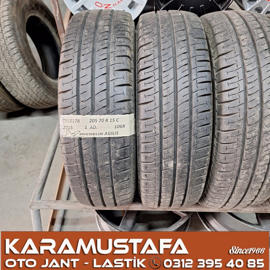 205 70 R 15 MICHELIN AGILIS 106R * 2015 * 4 ADET * CYL6176