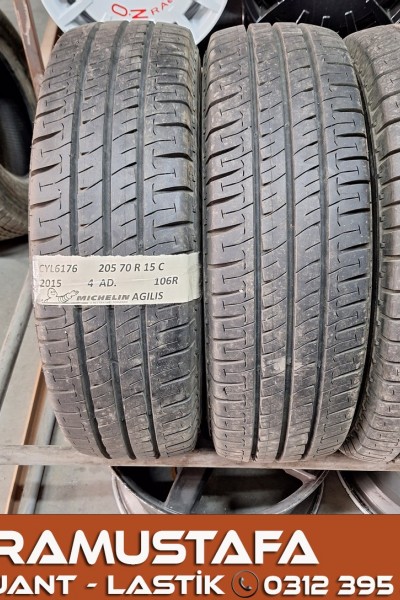 205 70 R 15 MICHELIN AGILIS 106R * 2015 * 4 ADET * CYL6176