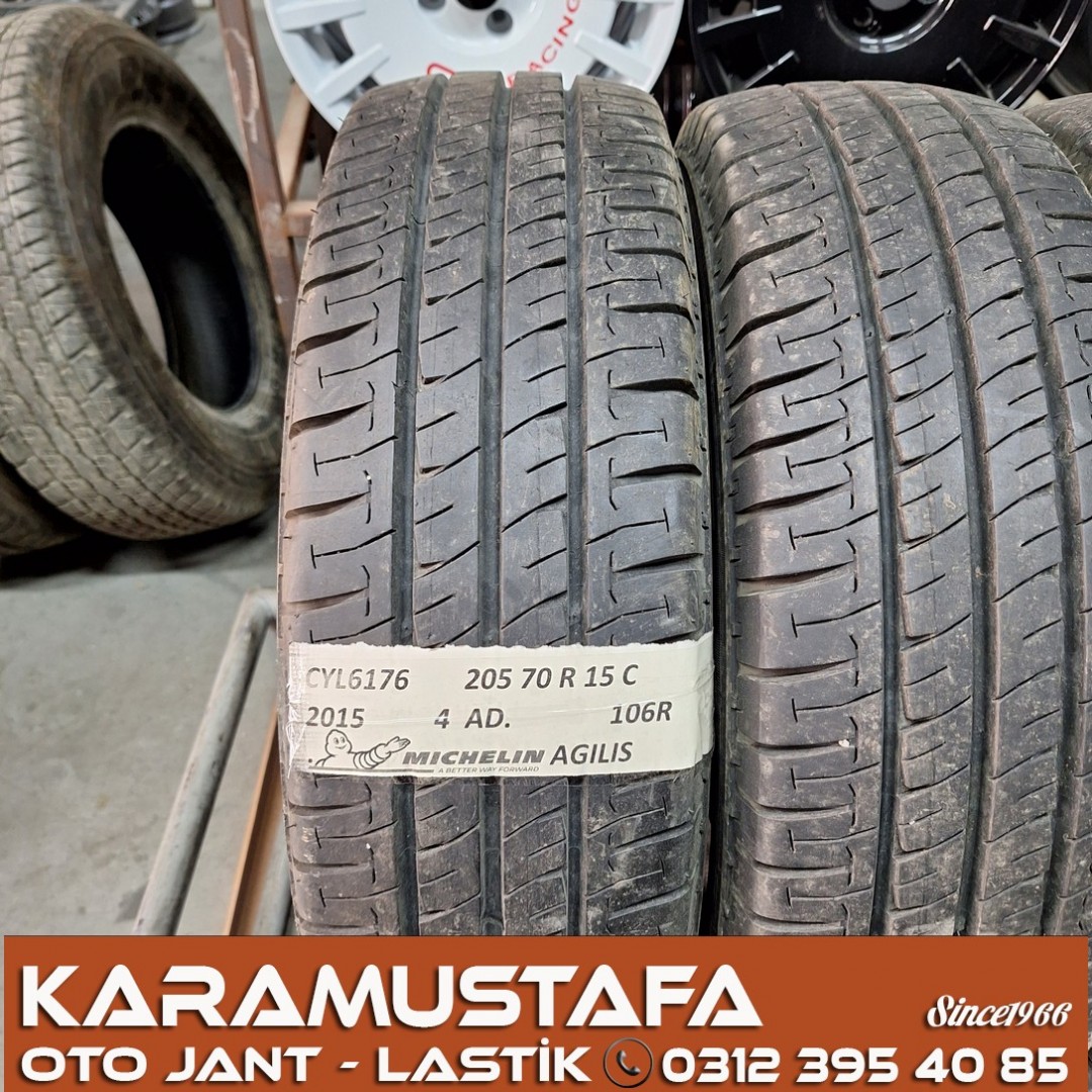 205 70 R 15 MICHELIN AGILIS 106R * 2015 * 4 ADET * CYL6176