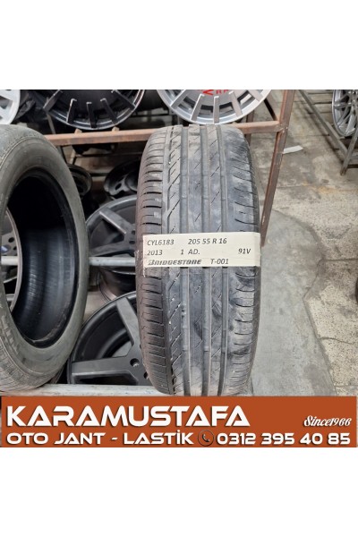 205 55 R 16 BRIDGESTONE T001 91V * 2013 * 1 ADET * CYL6183