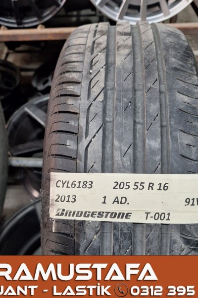 205 55 R 16 BRIDGESTONE T001 91V * 2013 * 1 ADET * CYL6183