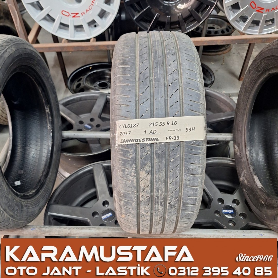 215 55 R 16 BRIDGESTONE ER33 93H * 2017 * 1 ADET * CYL6187