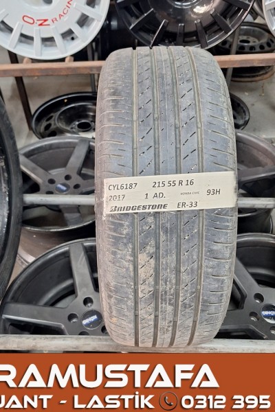 215 55 R 16 BRIDGESTONE ER33 93H * 2017 * 1 ADET * CYL6187