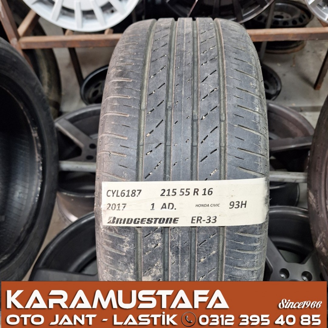 215 55 R 16 BRIDGESTONE ER33 93H * 2017 * 1 ADET * CYL6187