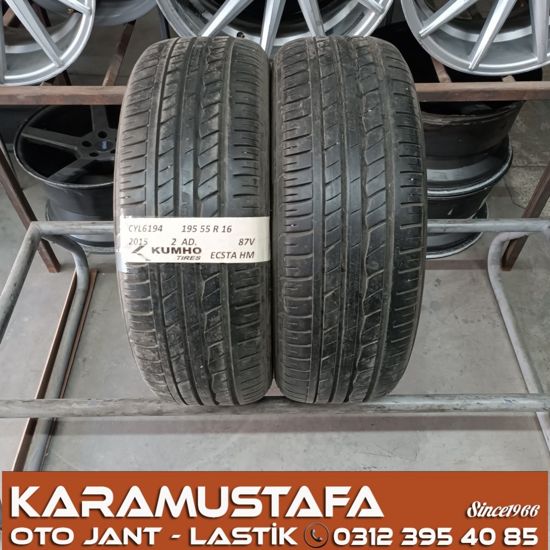 195 55 R 16 KUMHO ECSTA HM 87V * 205 * 2 ADET * CYL6194
