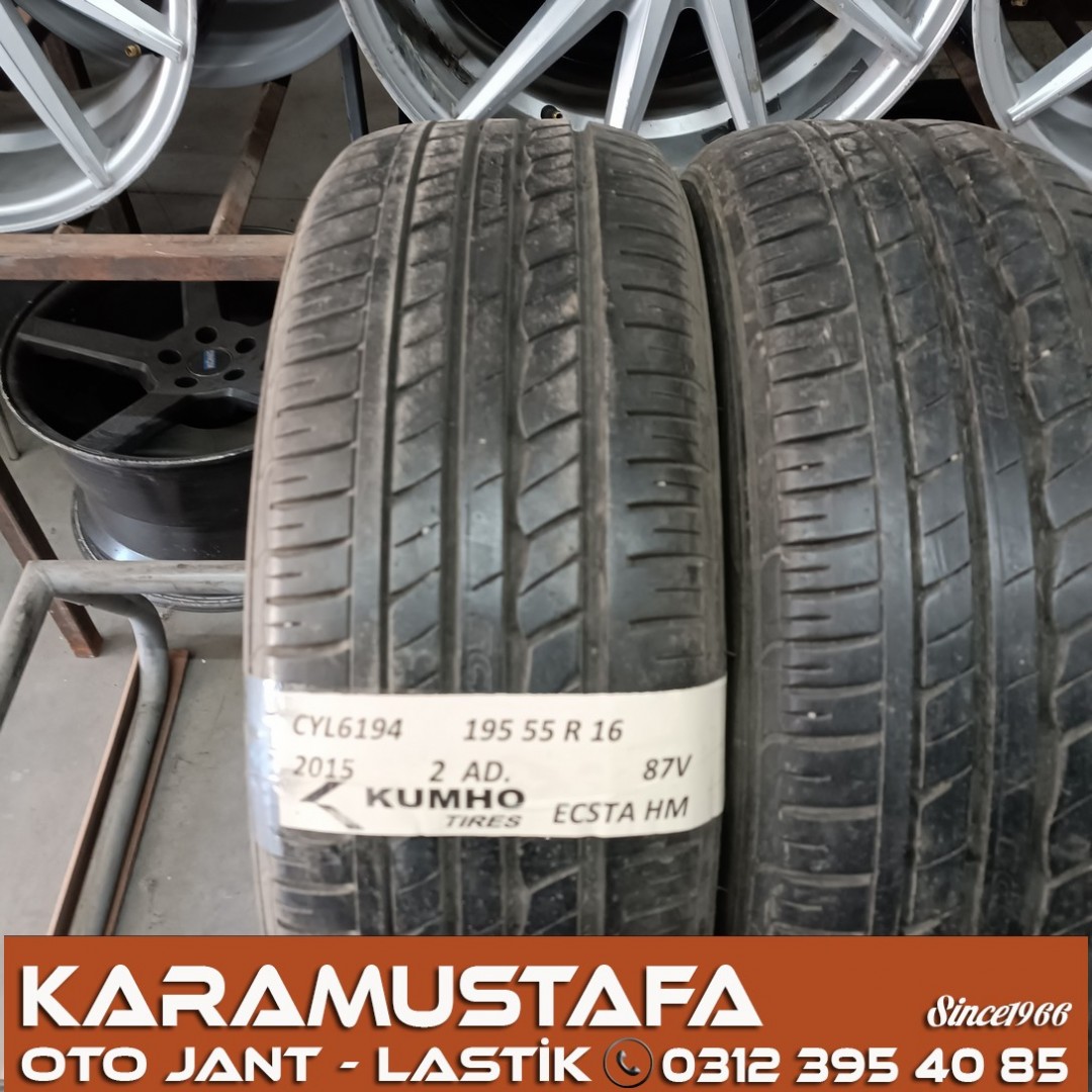 195 55 R 16 KUMHO ECSTA HM 87V * 205 * 2 ADET * CYL6194