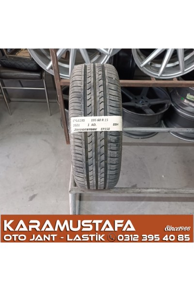195 60 R 15 BRIDGESTONE EP150 88H * 2021 * 1 ADET * CYL6195