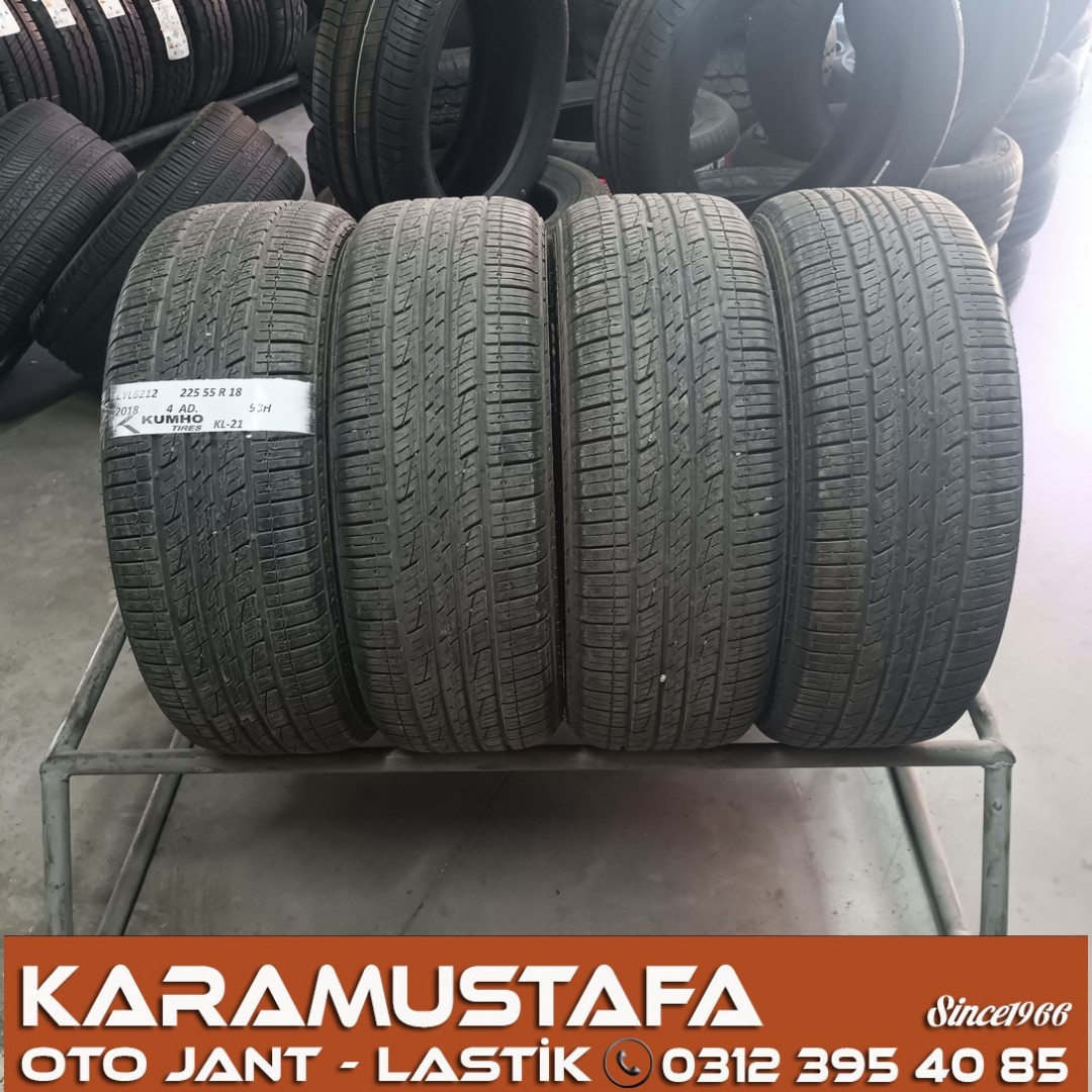225 55 R 18 KUMHO KL21 * 2018 * 4 ADET * CYL6212 **