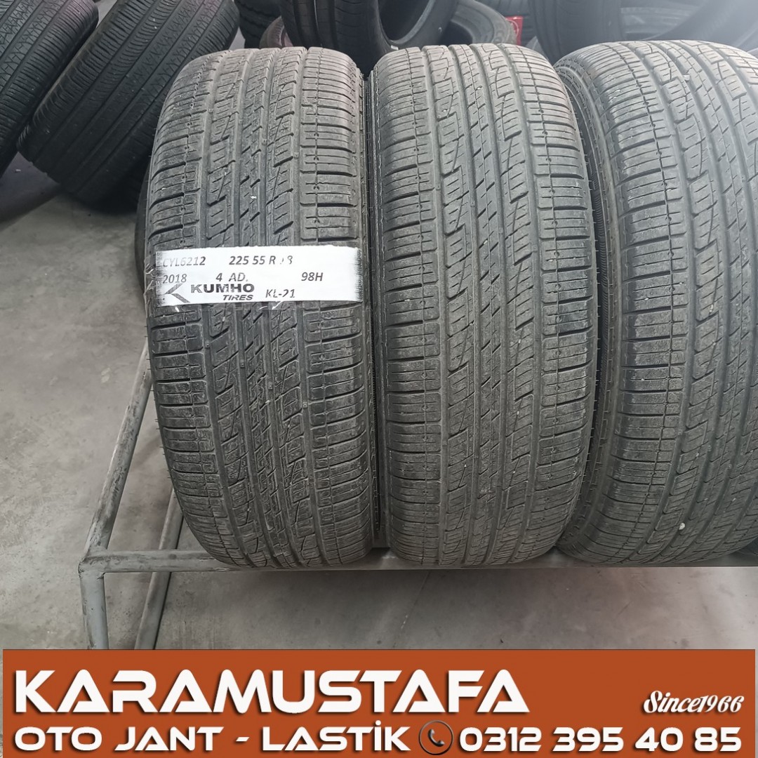 225 55 R 18 KUMHO KL21 * 2018 * 4 ADET * CYL6212 **