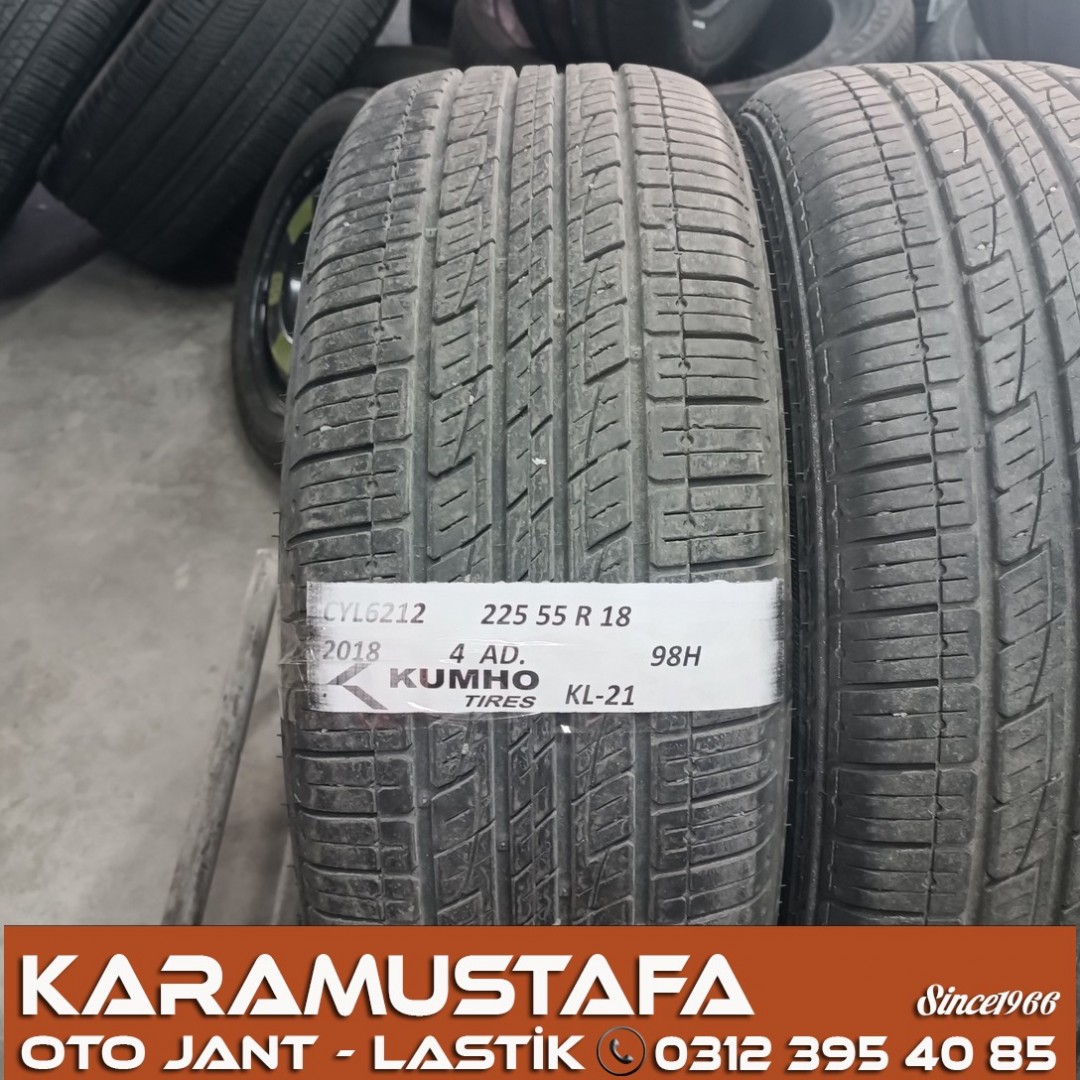 225 55 R 18 KUMHO KL21 * 2018 * 4 ADET * CYL6212 **