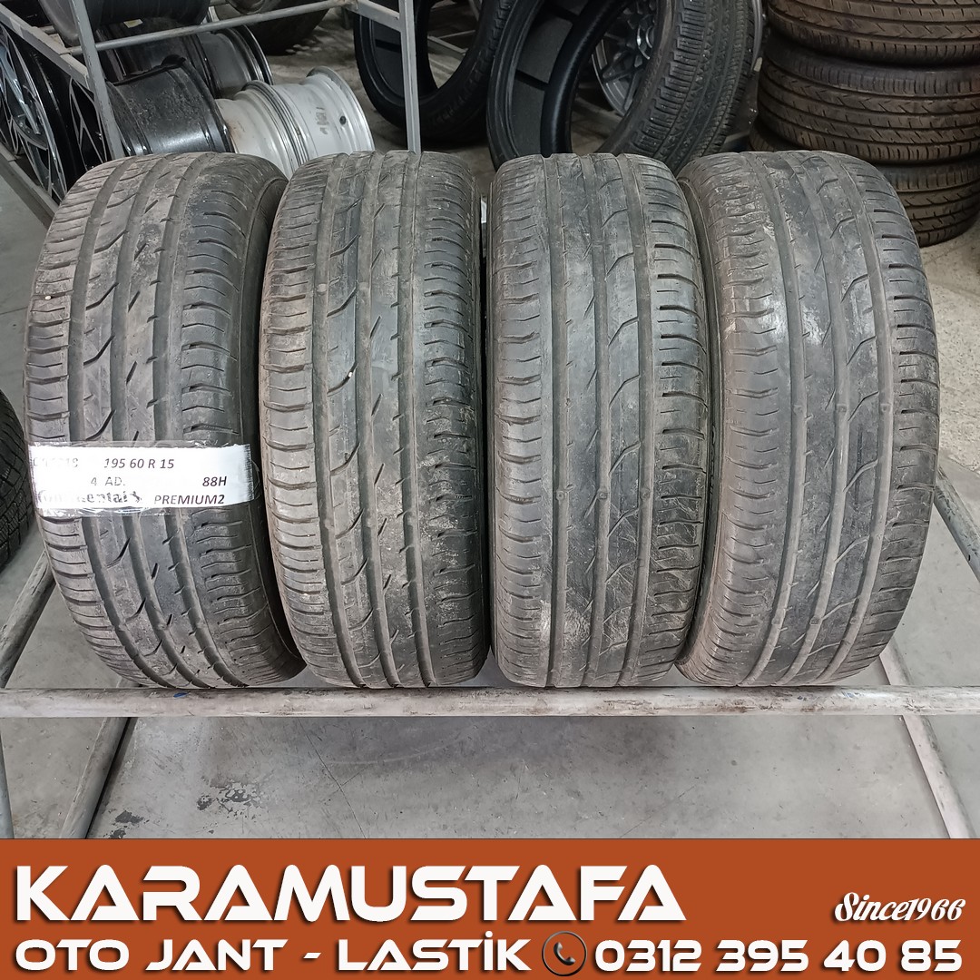 195 60 R 15 CONTINENTAL CPC2 88H * 2019 * 4 ADET * CYL6218 **