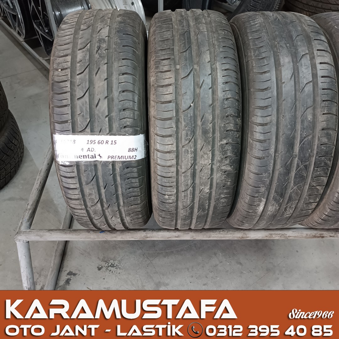 195 60 R 15 CONTINENTAL CPC2 88H * 2019 * 4 ADET * CYL6218 **