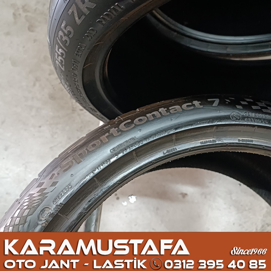 255 35 R 19 CONTINENTAL SPORTCONTACT7 * 2023 * 4 ADET * CYL6221 **