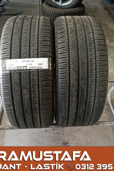 275 40 R 22 PIRELLI SCORPION ZERO 108Y * 2020 * 2 ADET * CYL6226 **