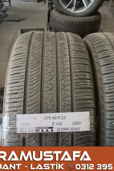 275 40 R 22 PIRELLI SCORPION ZERO 108Y * 2020 * 2 ADET * CYL6226 **
