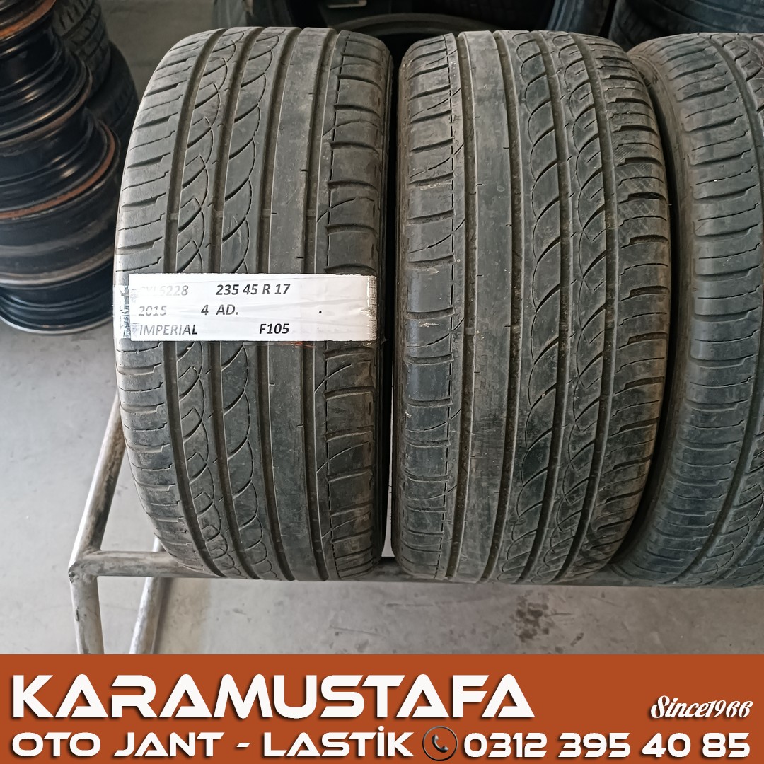 235 45 R 17 IMPERIAL F105 97W XL * 2015 * 4 ADET * CYL6228