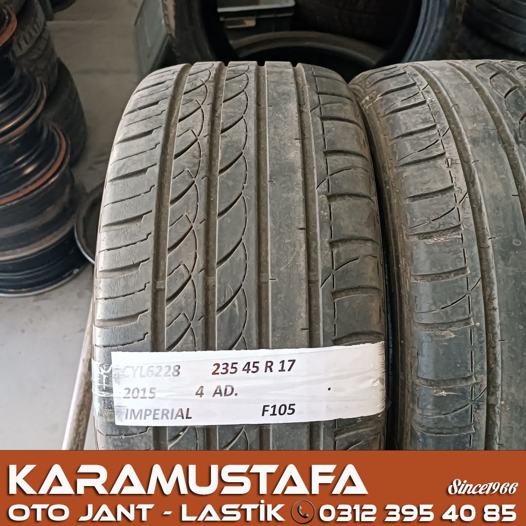 235 45 R 17 IMPERIAL F105 97W XL * 2015 * 4 ADET * CYL6228