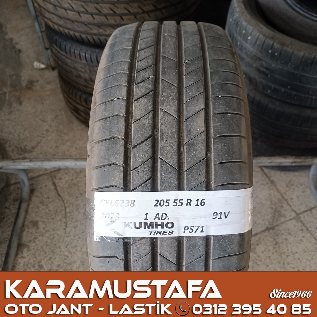 205 55 R 16 KUMHO PS71 91V * 2023 * 1 ADET * CYL6238 **