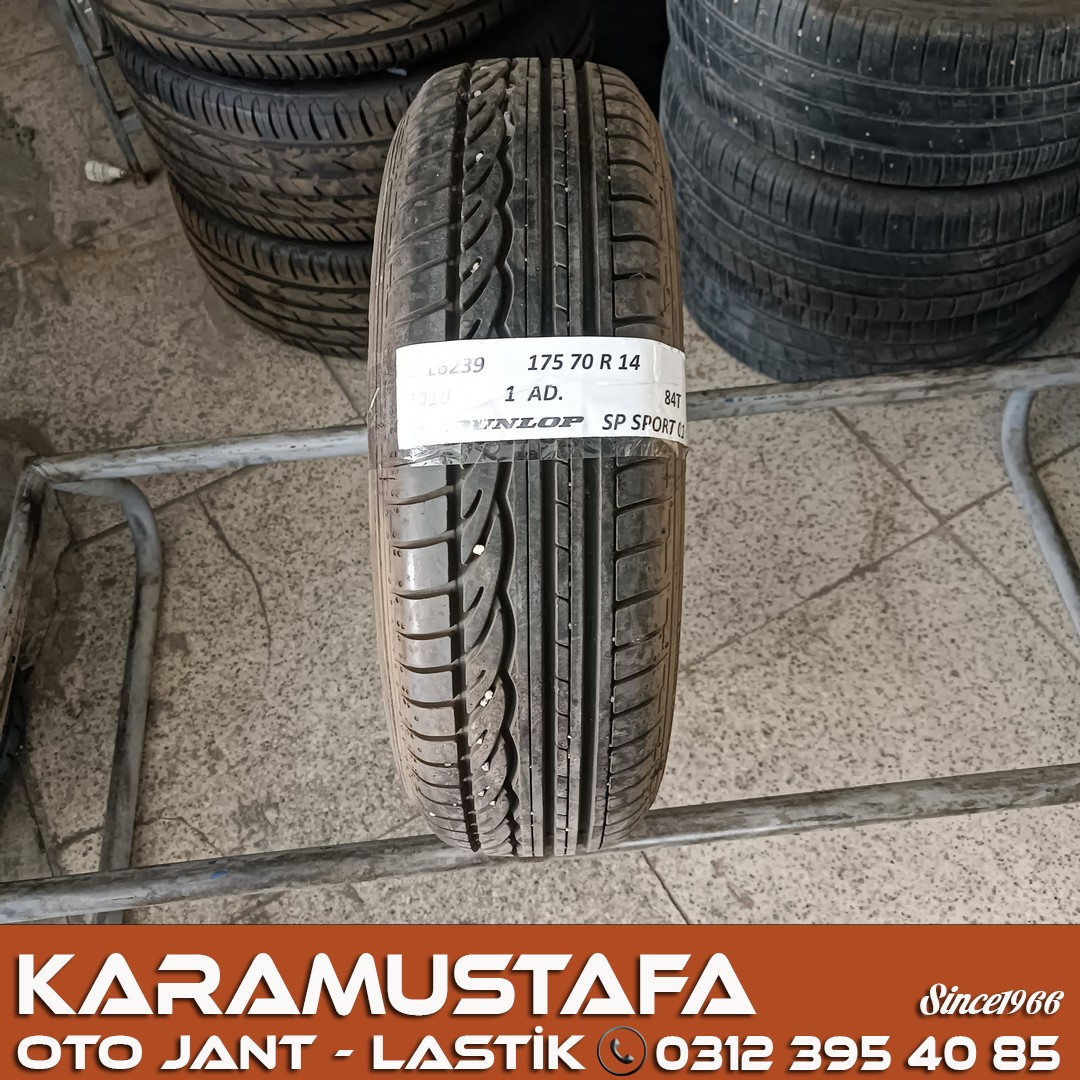 175 70 R 14 DUNLOP SPSPORT01 84T * 2010 * 1 ADET * CYL6239 **