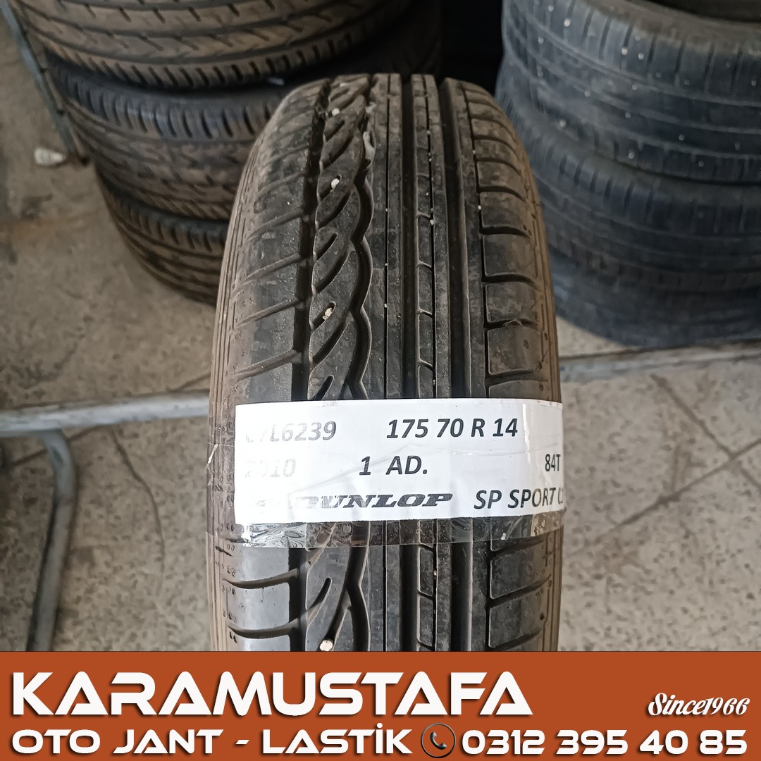 175 70 R 14 DUNLOP SPSPORT01 84T * 2010 * 1 ADET * CYL6239 **